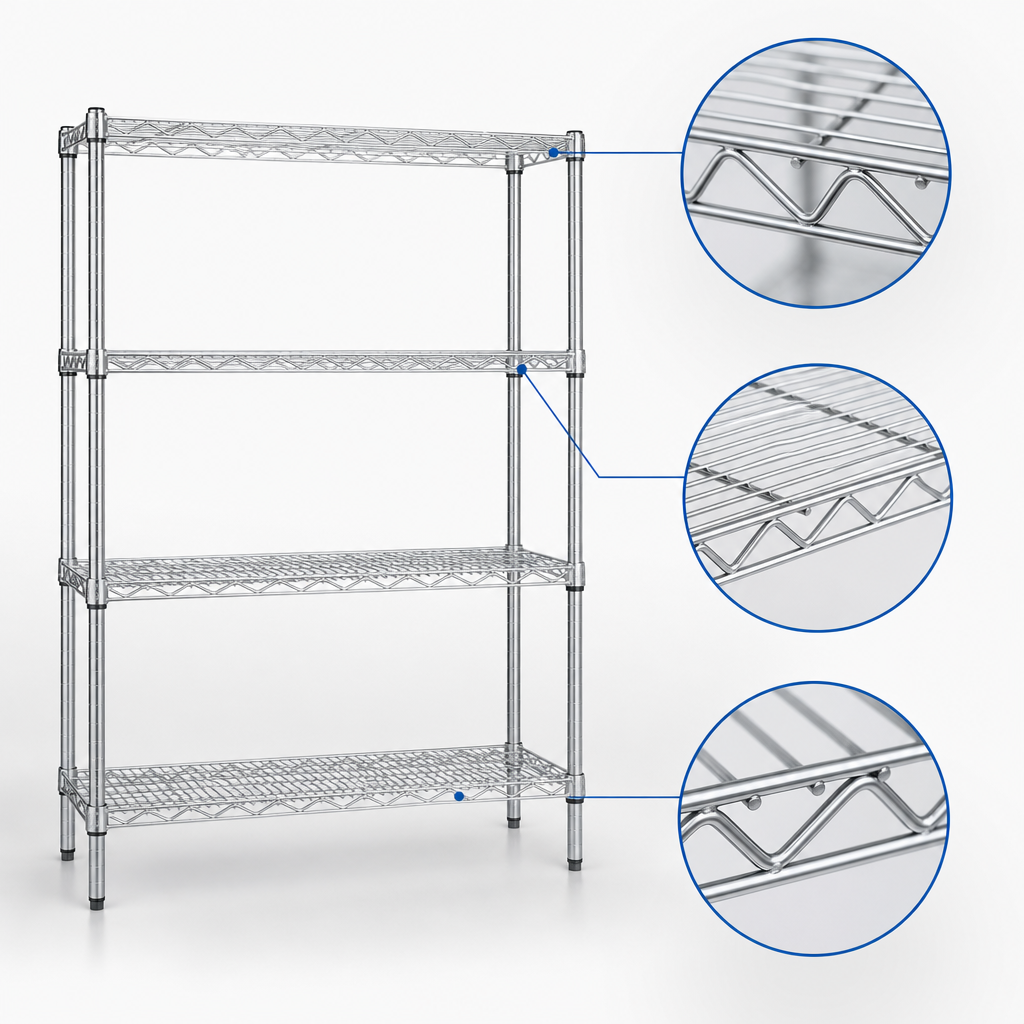 QuadTruss® Wire Shelf Design