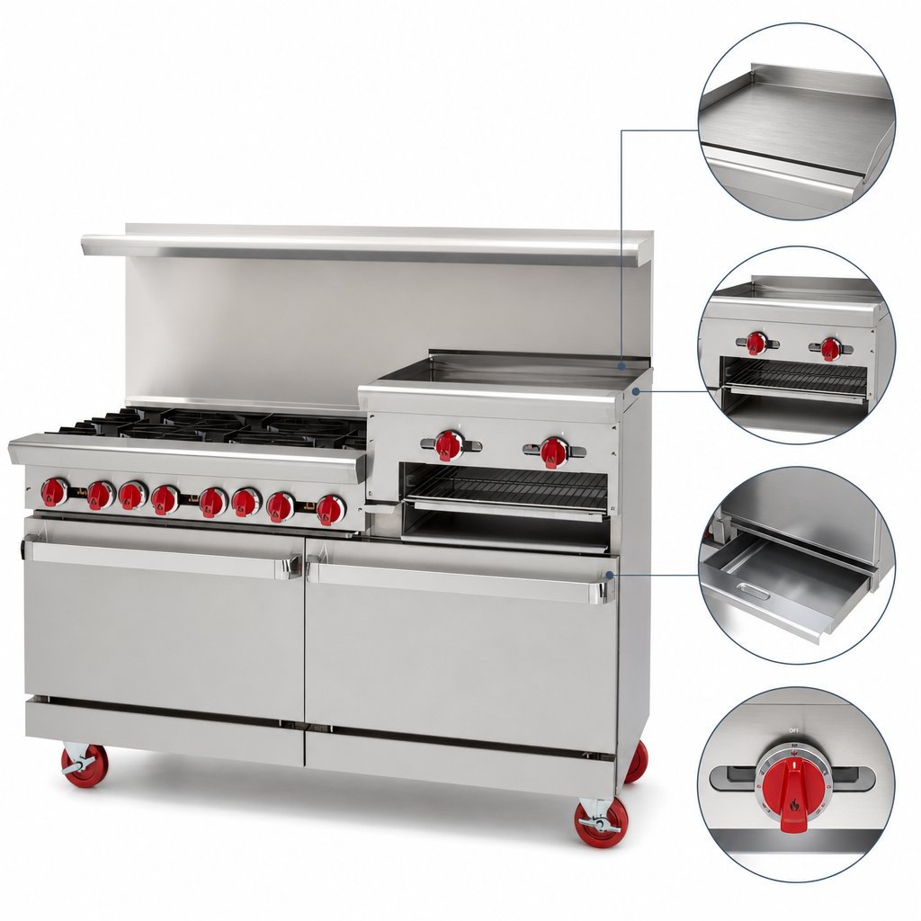 Raised Griddle/Broiler