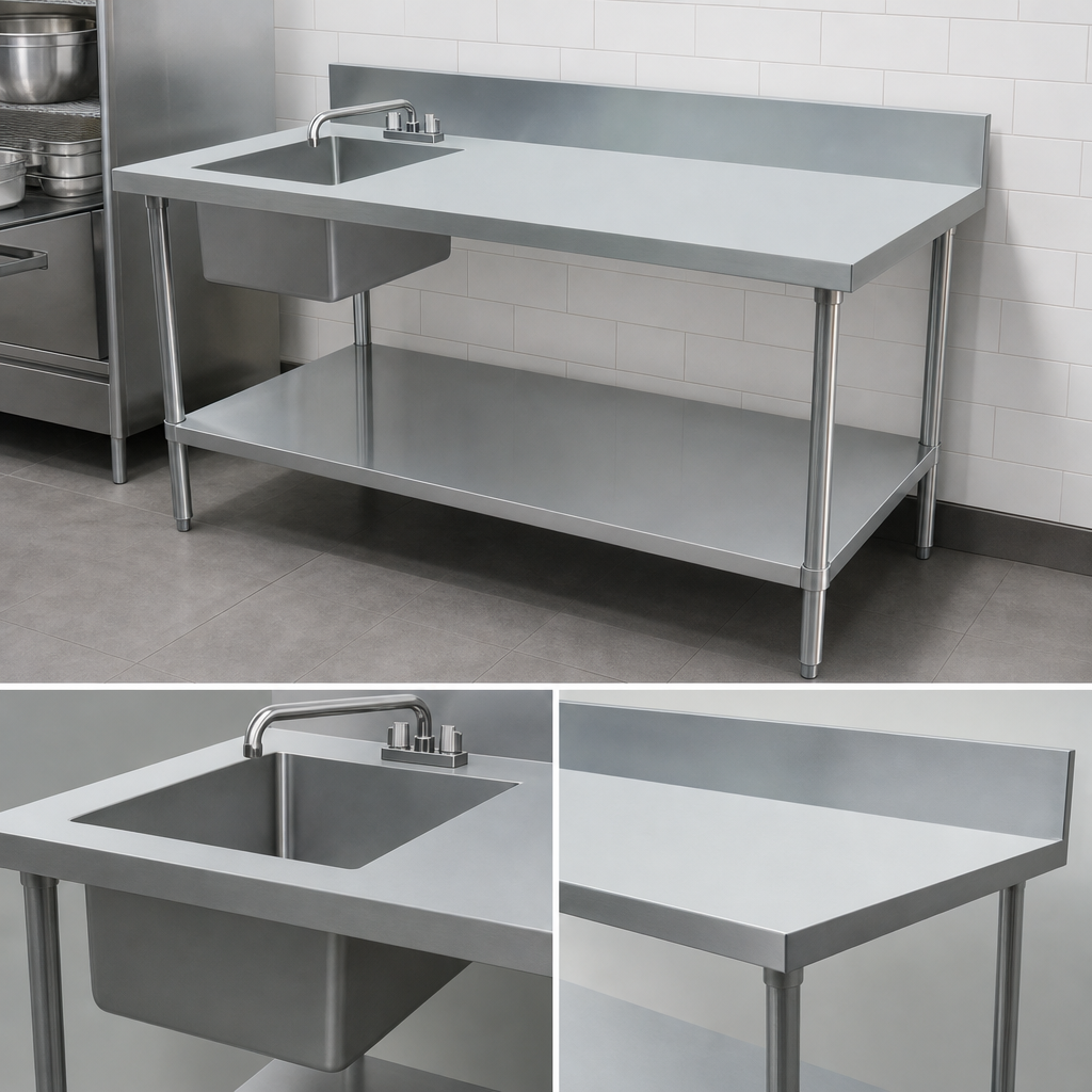 Integrated Left Sink Bowl
