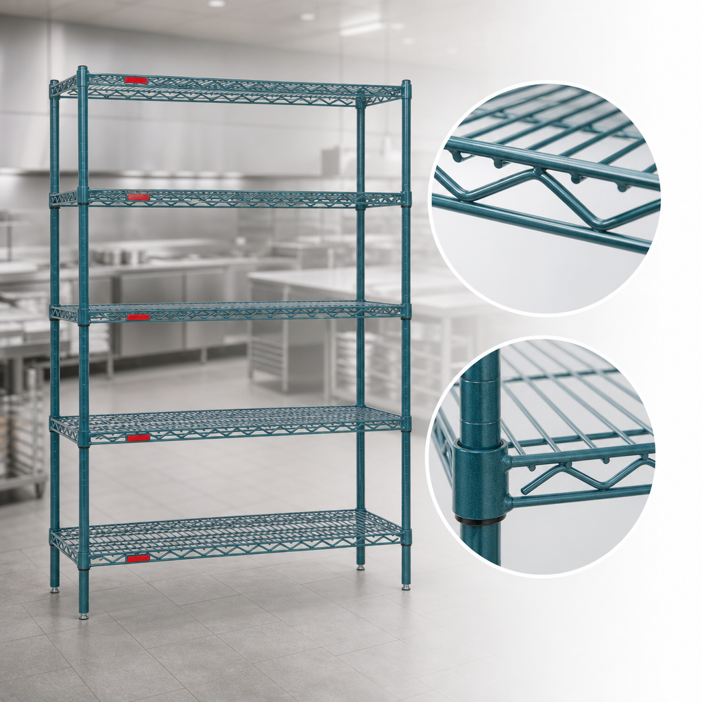Patented QuadTruss® Wire Shelves