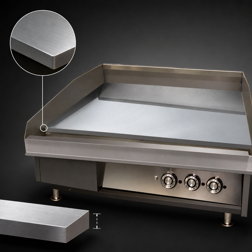 1-Inch Polished Steel Plate