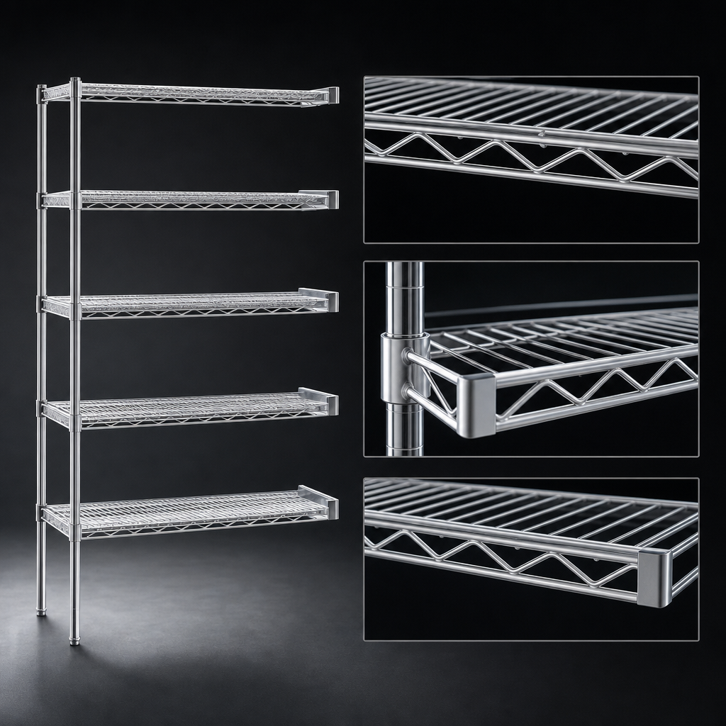 Patented QuadTruss Wire Shelves