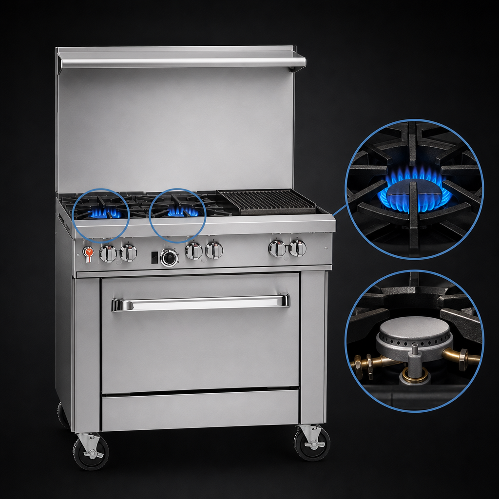 Two Non-Clog Burners