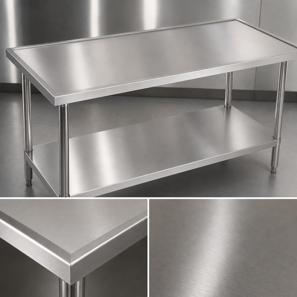 14-Gauge 304 Stainless Steel Top