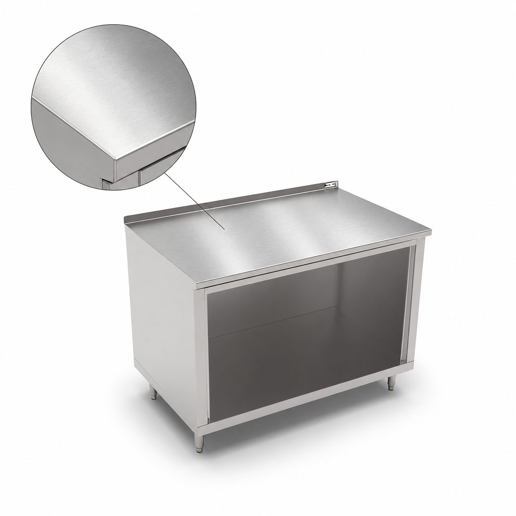 16-Gauge Stainless Steel Top