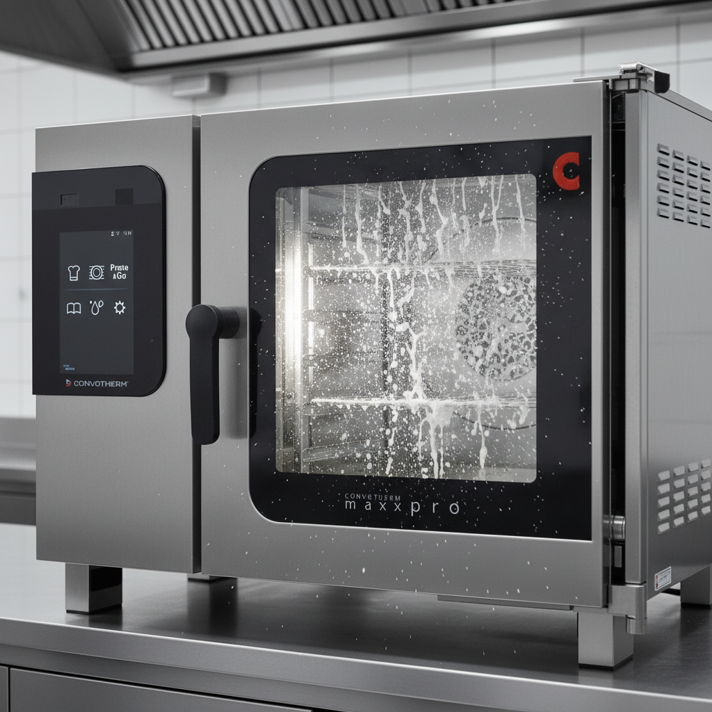The ConvoClean+ Automatic Cleaning System ensures your combi oven is effortlessly pristine with its fully automated, hands-free cleaning.