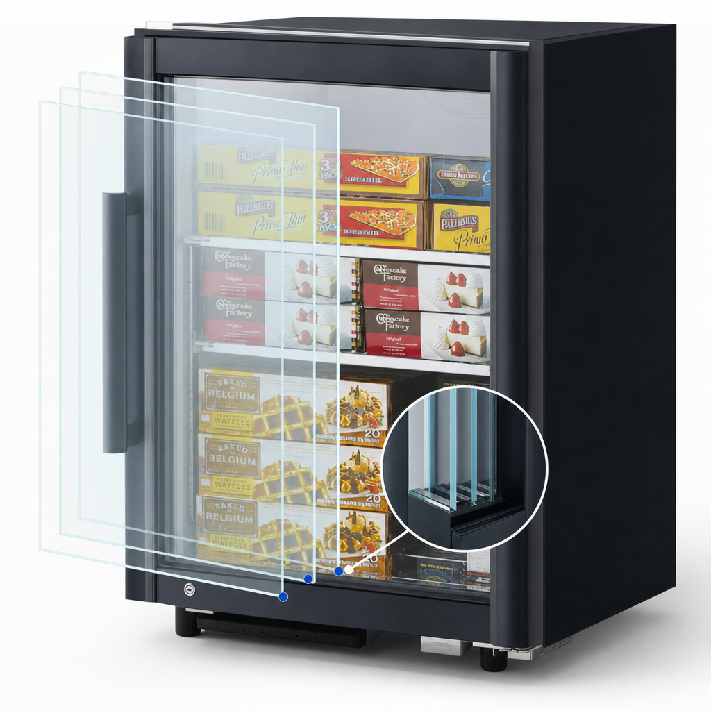 Triple-Pane Heated Glass Door