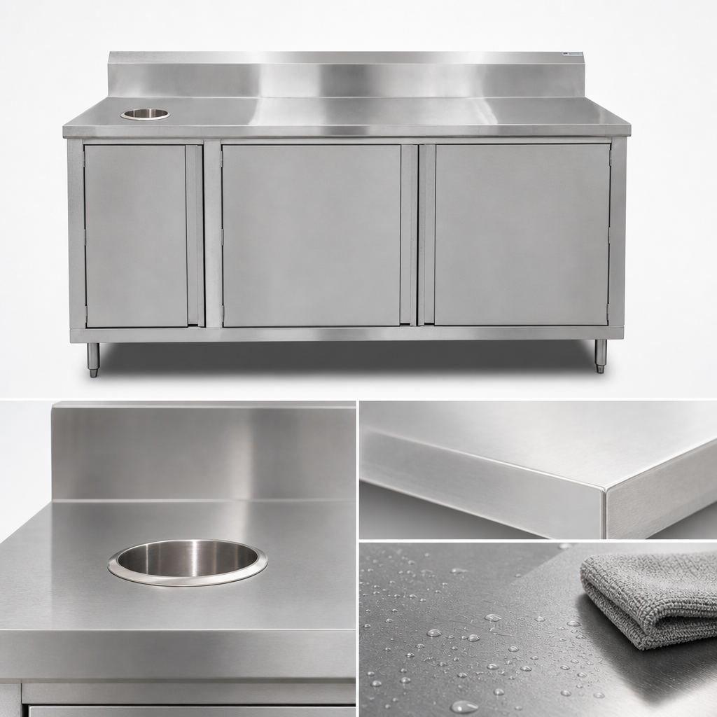 14-Gauge Type 300 Stainless Steel Top