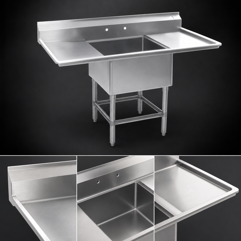 14-Gauge 304 Stainless Steel Top