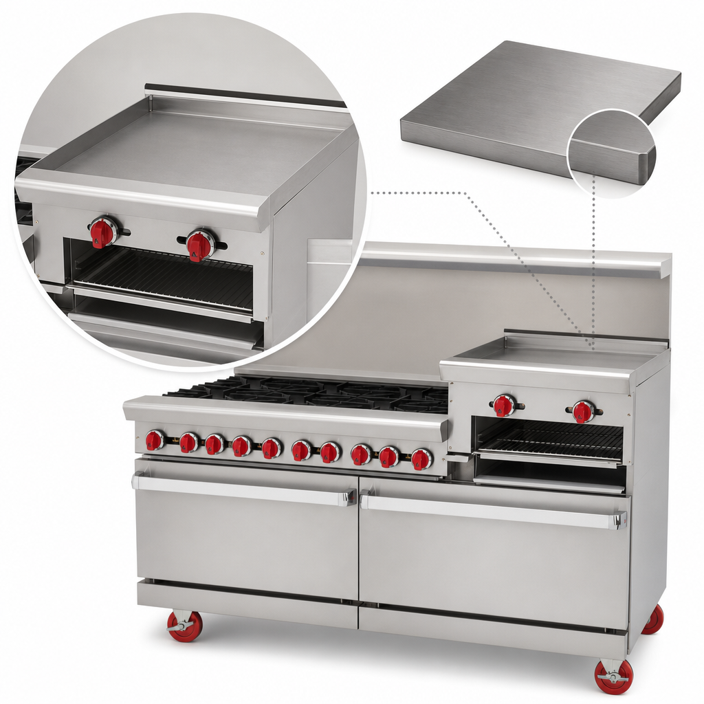 Raised Griddle/Broiler
