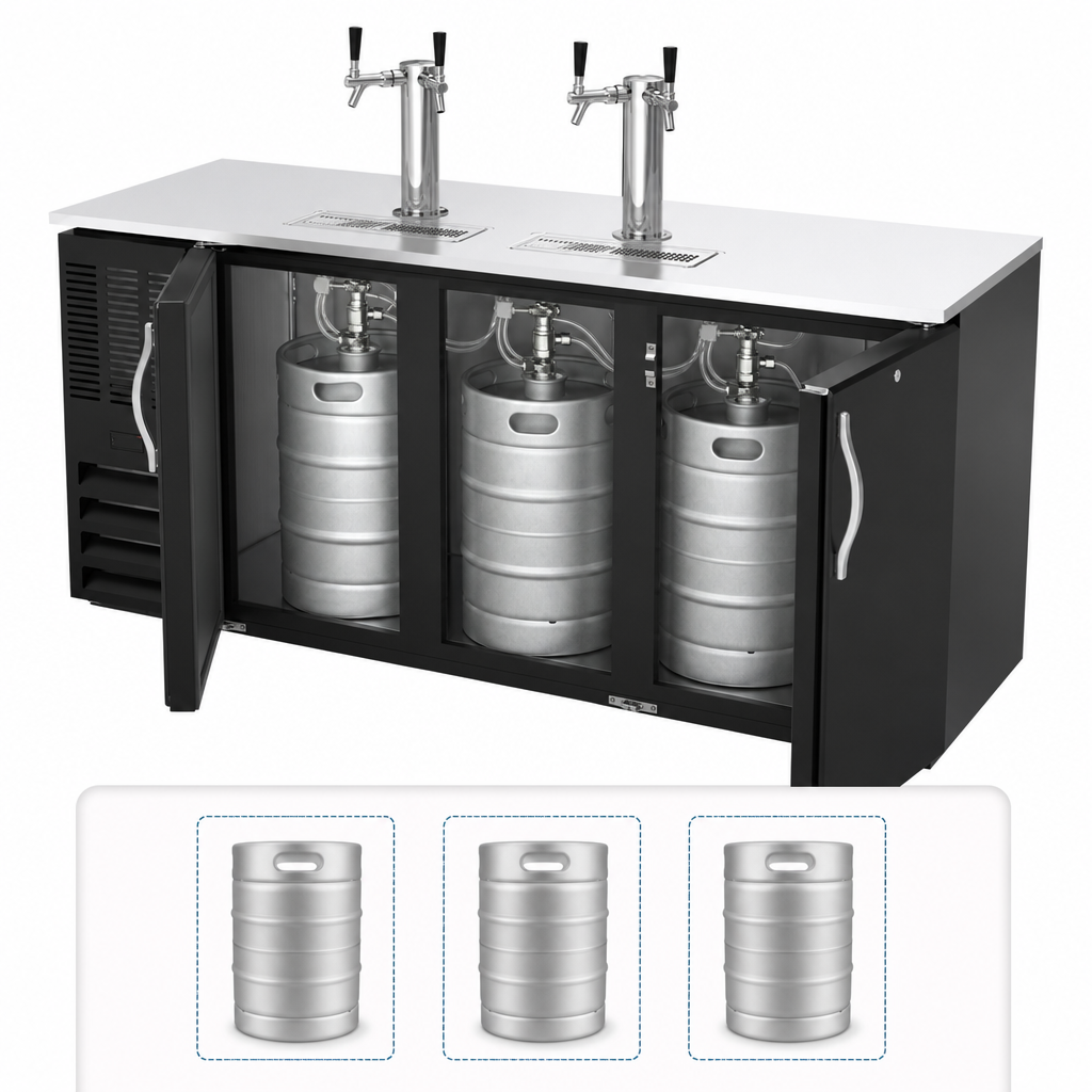 Three-Keg Capacity