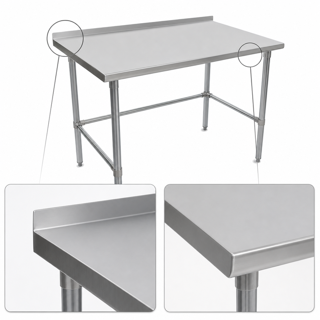 1-1/2 Inch Rear Backsplash And Safety Edge Front