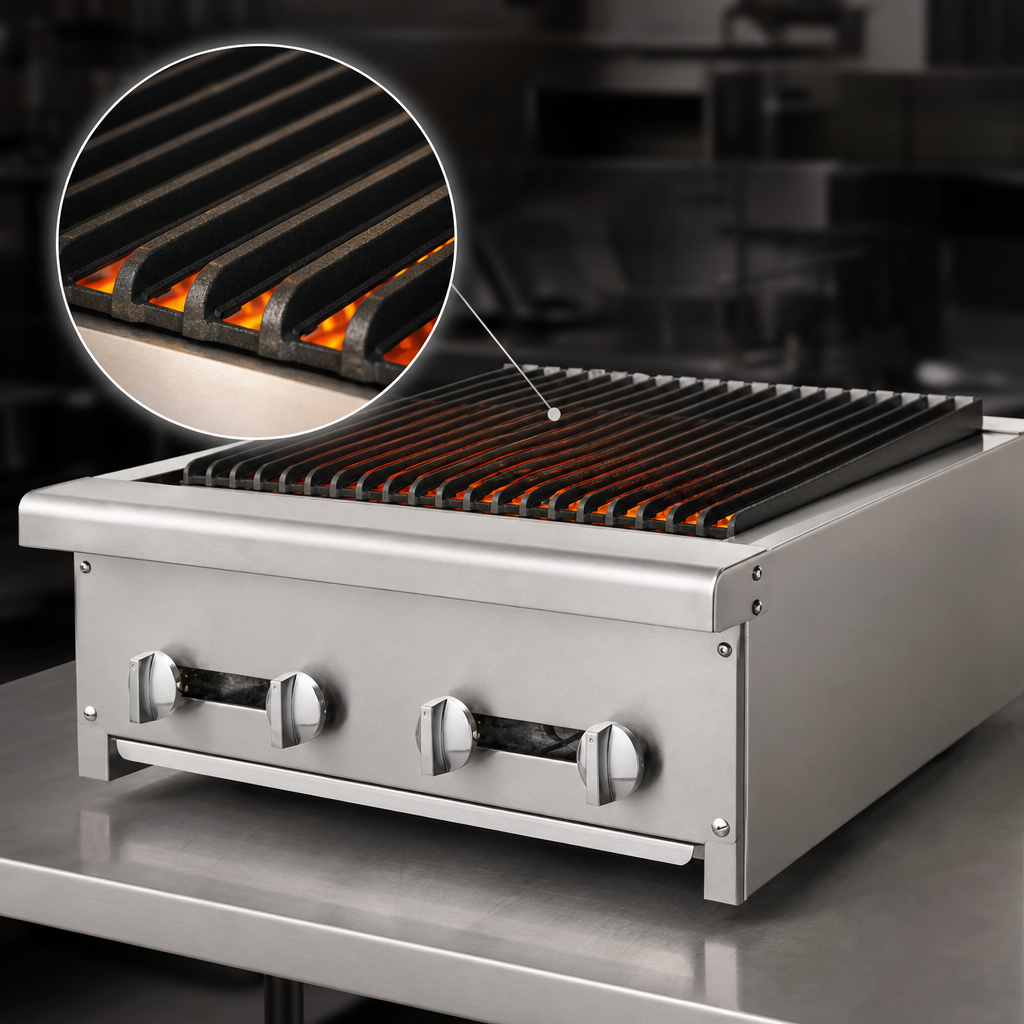 Cast Iron Radiant and Grate