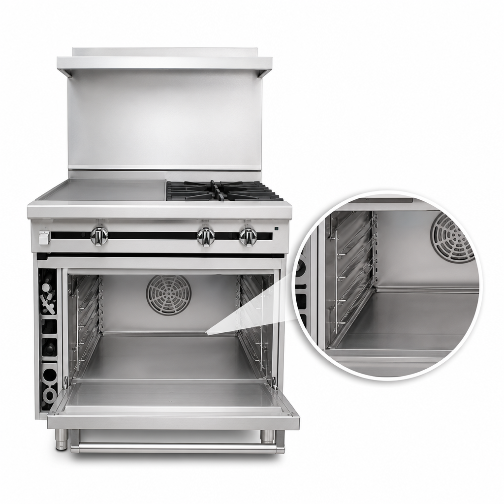 Stainless Steel Oven Interior