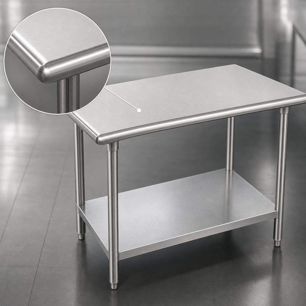 16 Gauge 304 Stainless Steel Top