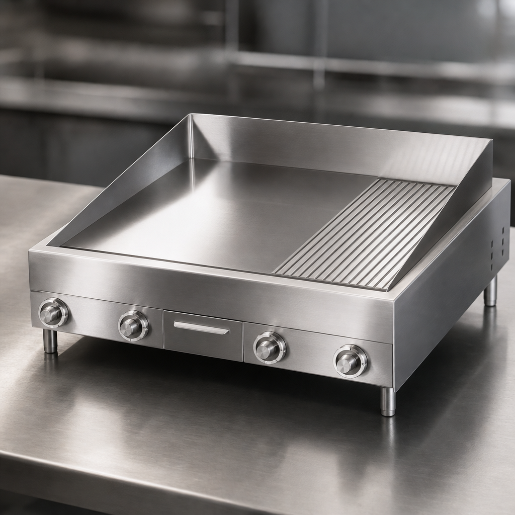 Smooth Polished Steel Griddle Plate