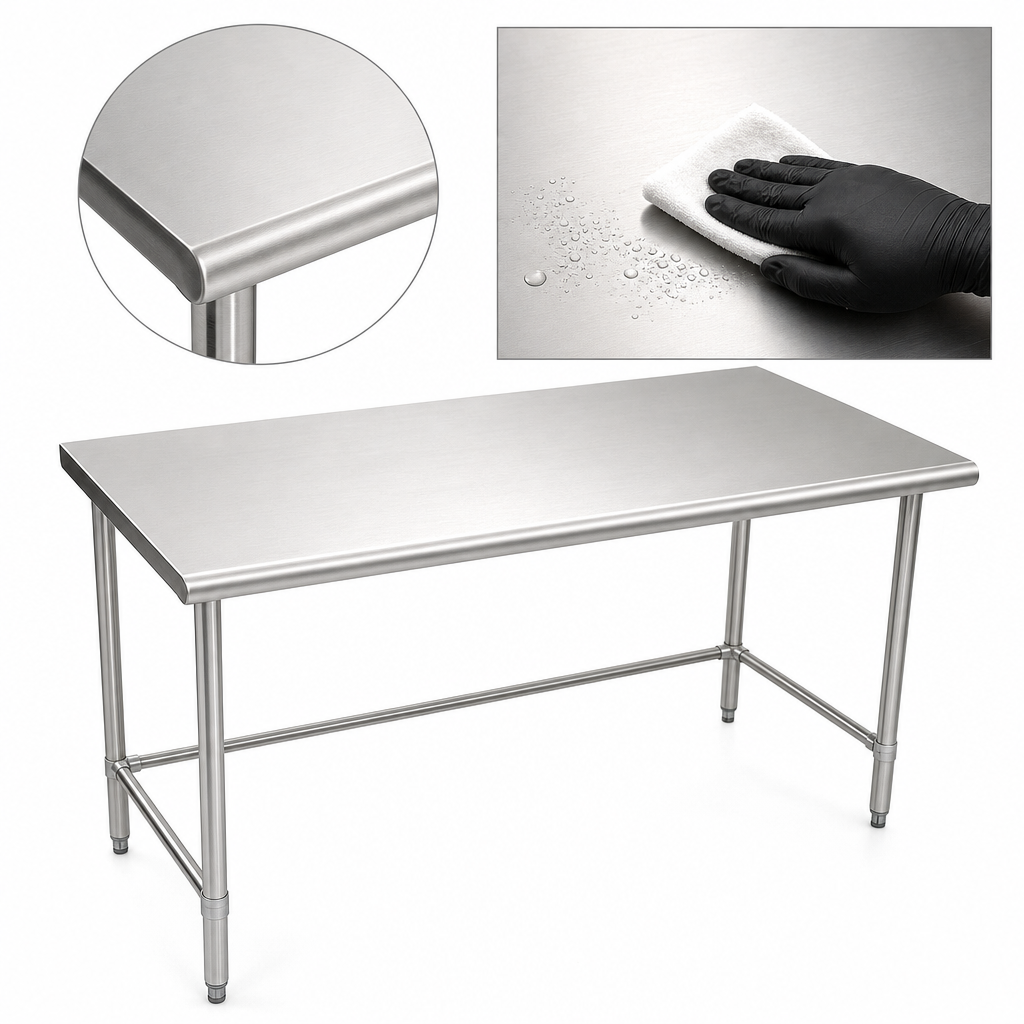 16-Gauge 300-Series Stainless Steel Top