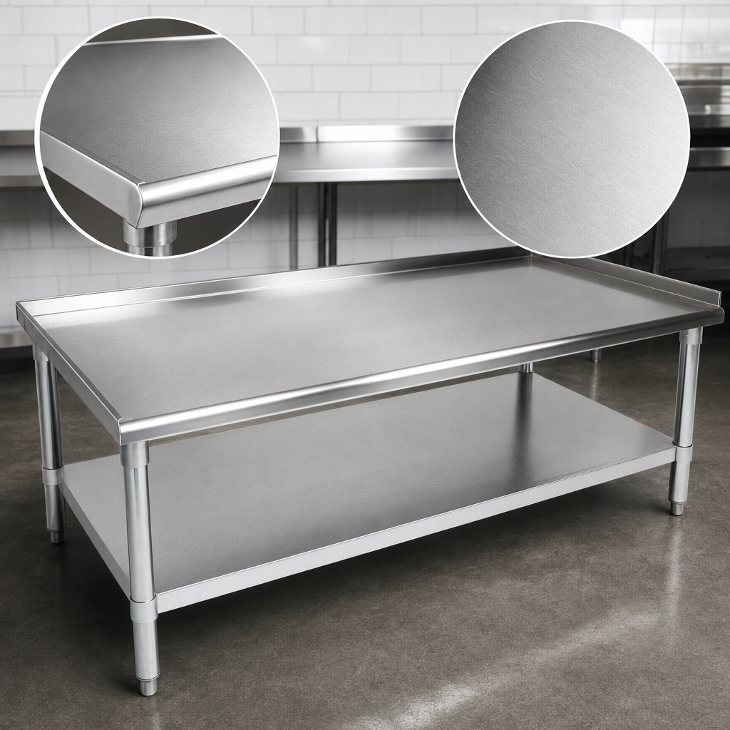 16-Gauge Stainless Steel Top