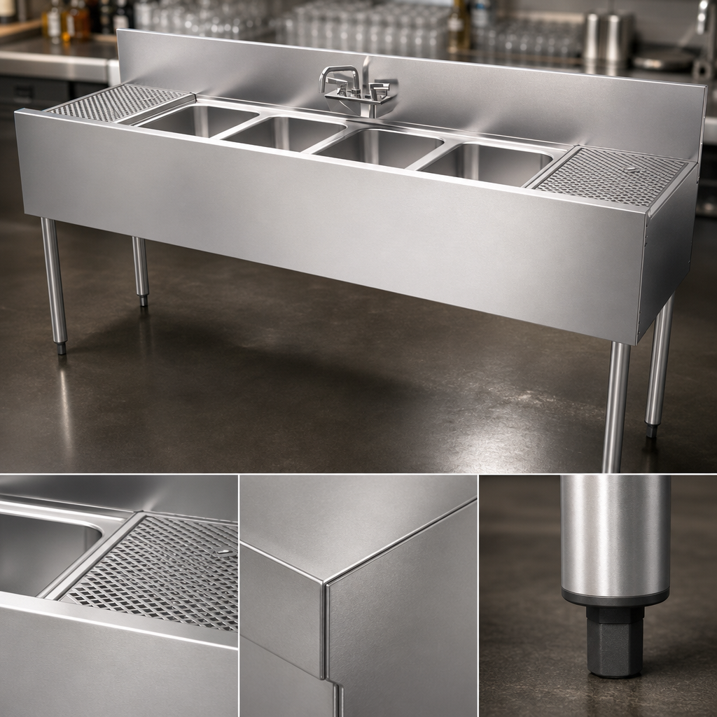 18-Gauge Stainless Steel Construction