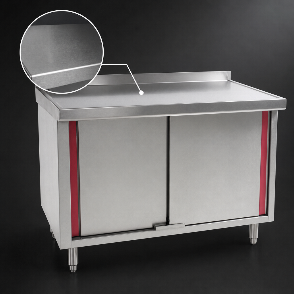 14-Gauge 304 Stainless Steel Top