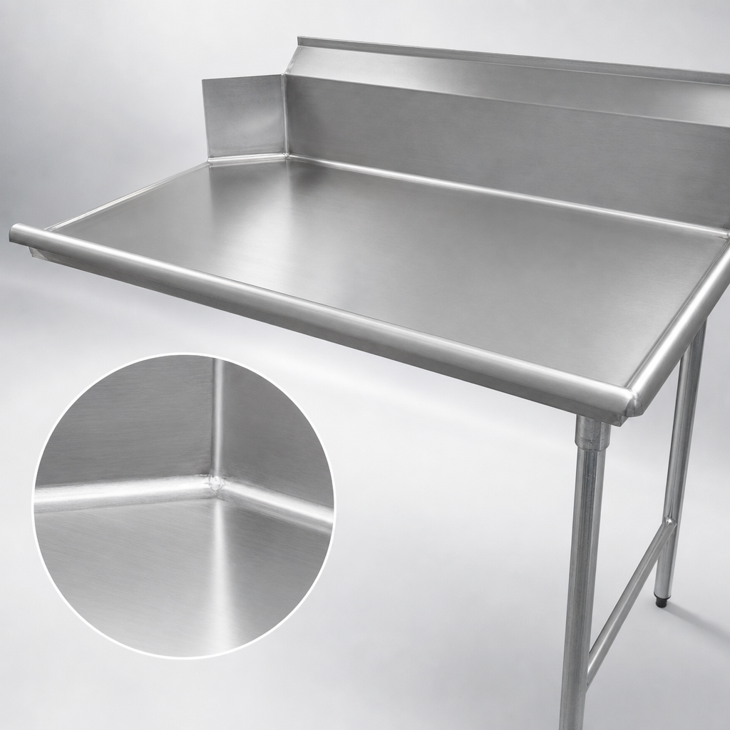 16-Gauge 304 Stainless Steel Top