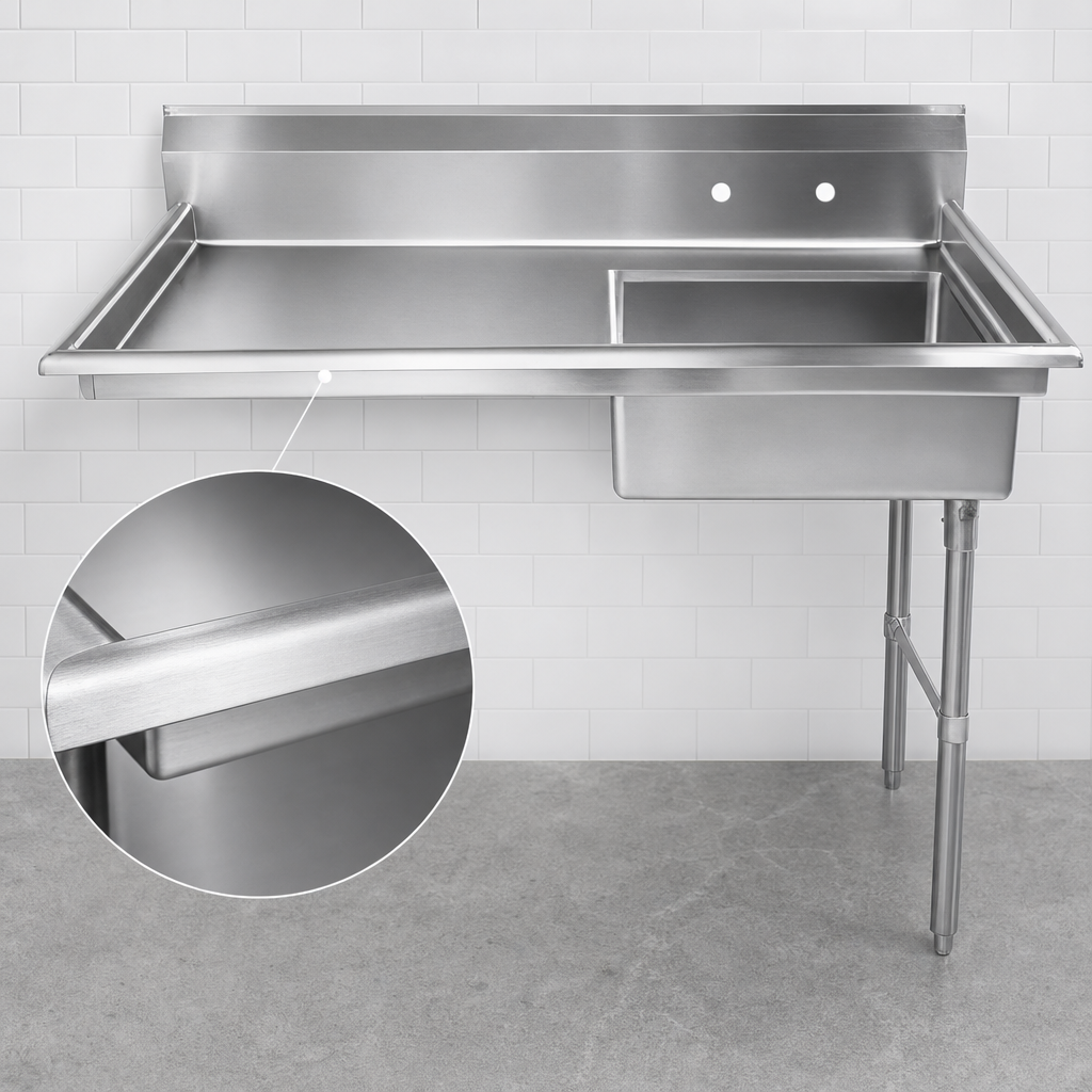 18-Gauge 304 Stainless Steel Construction
