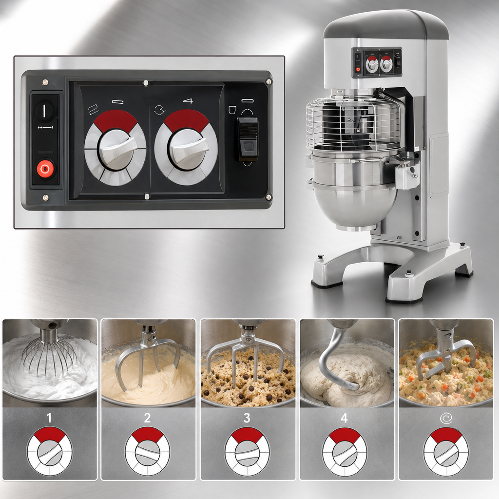 4 Fixed Speeds Plus Stir