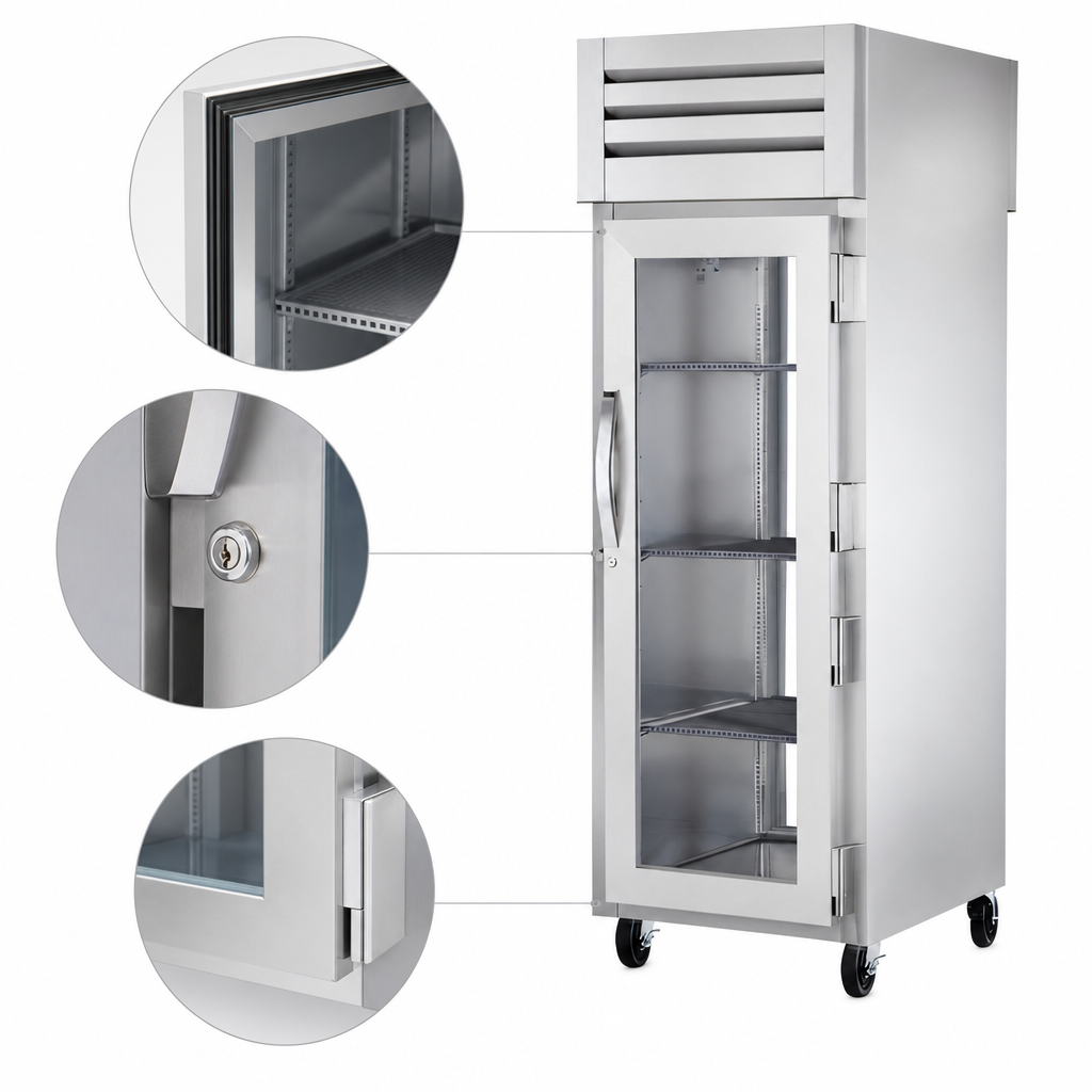 Locking Low-E Glass Doors