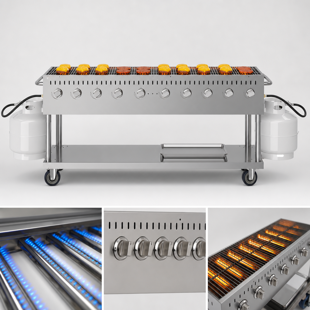 Ten High-Output Burners