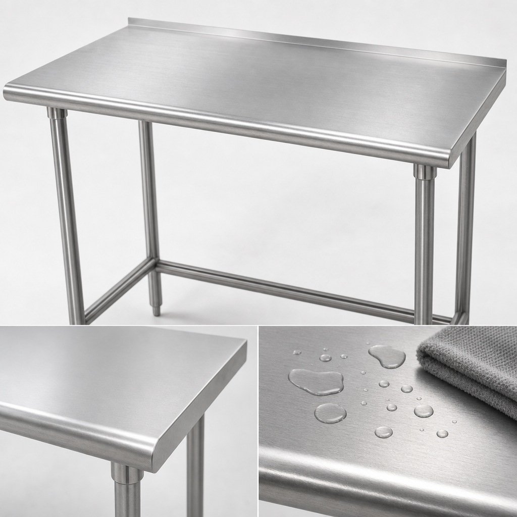 14-Gauge 304 Stainless Steel Top