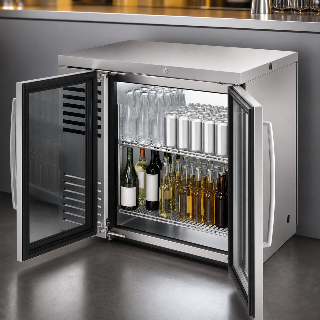 Locking Hinged Glass Doors