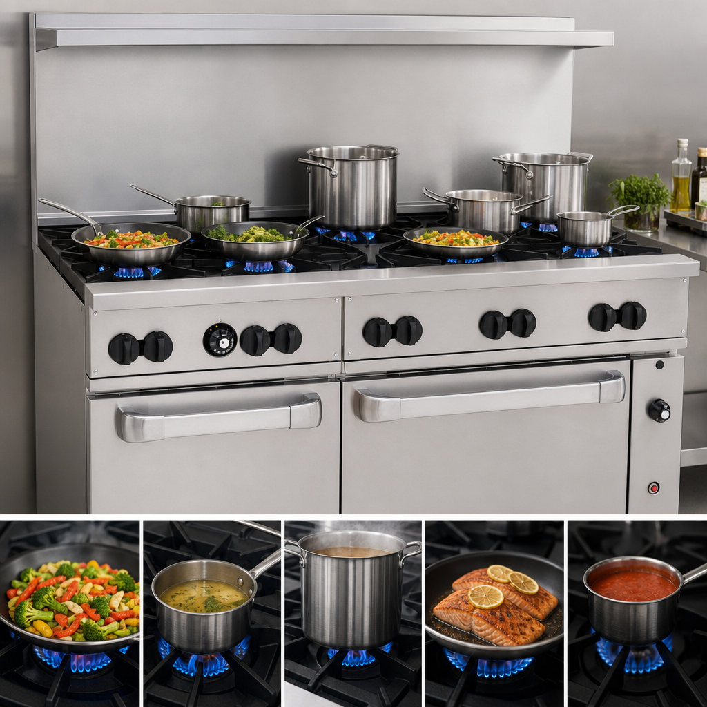 10 Open Burners
