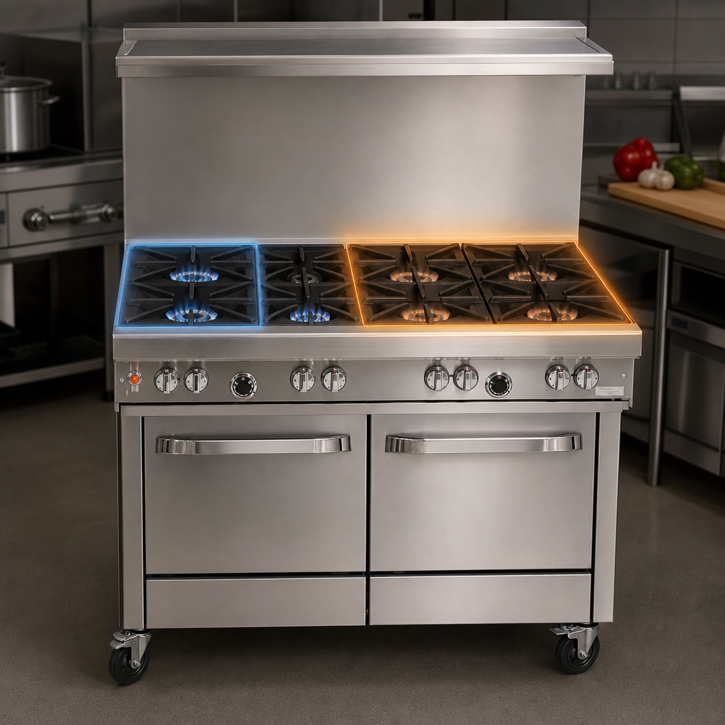 Six-Burner Top Configuration
