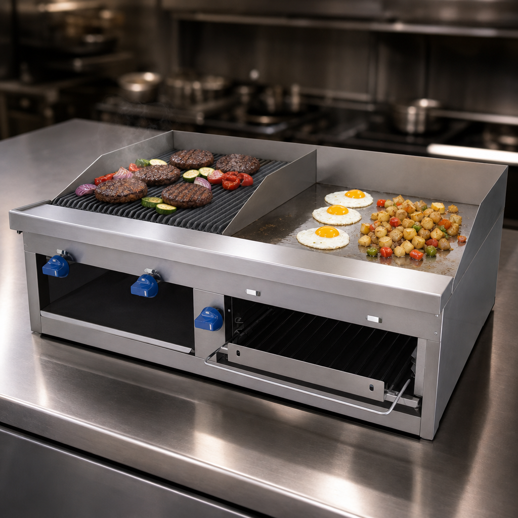 Dual 24 Inch Cooking Areas