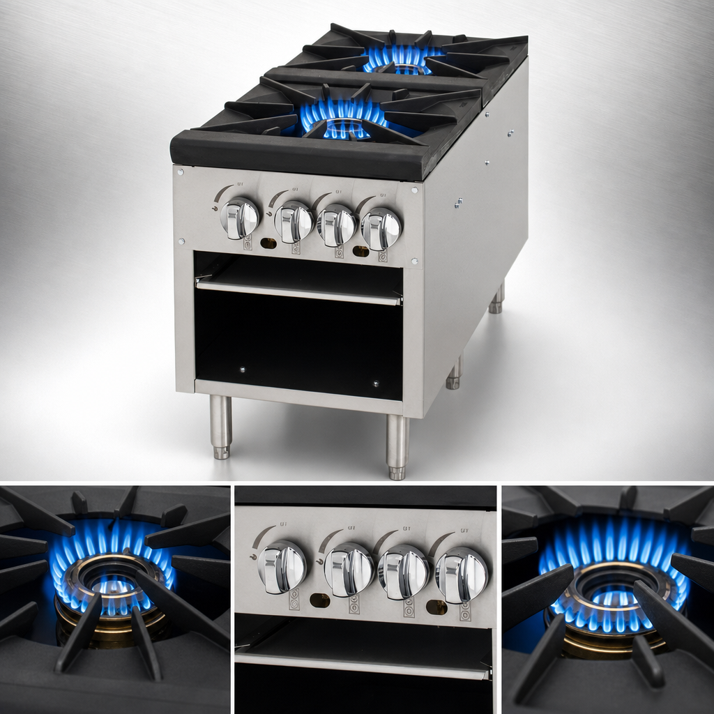 Four High-Output Burners