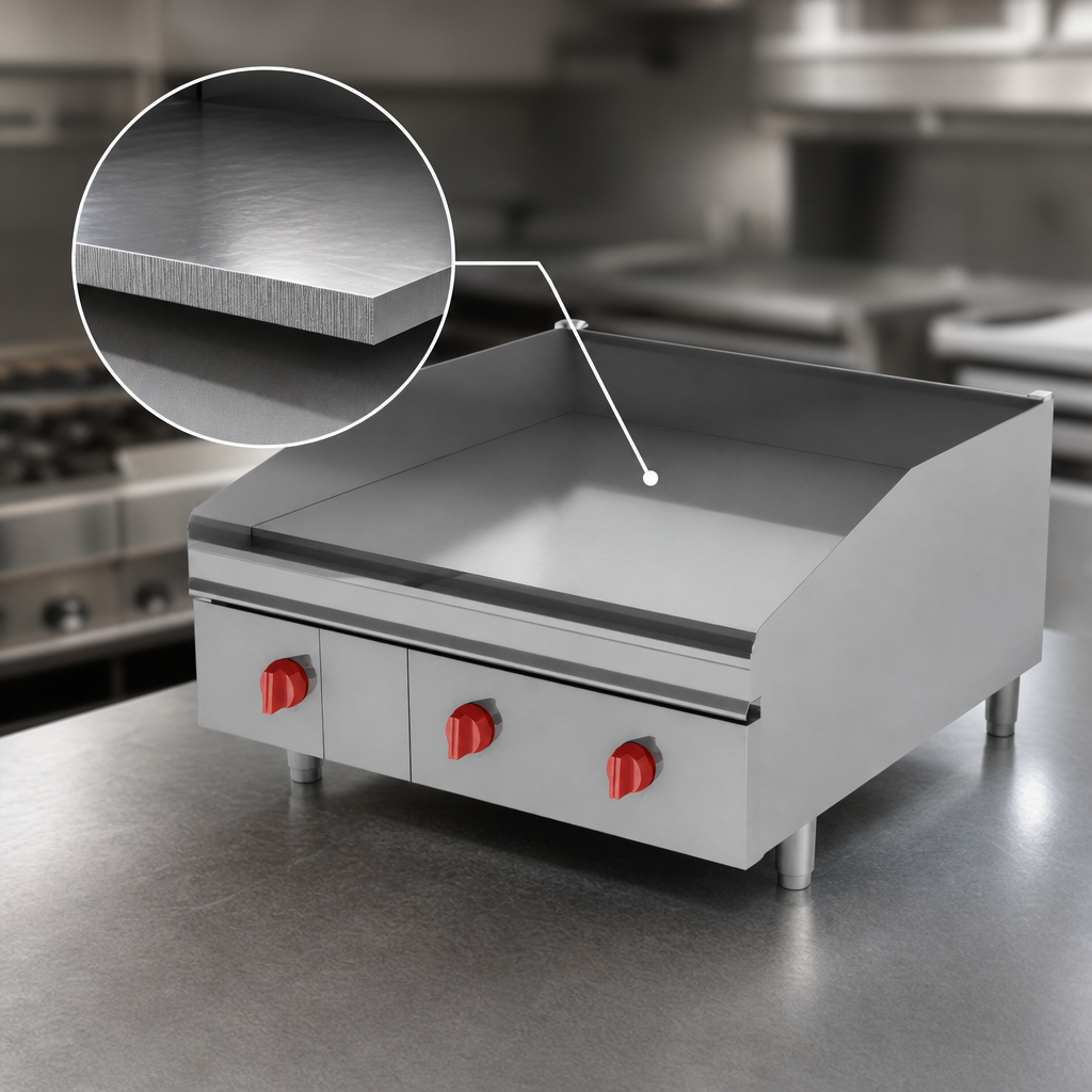 1-Inch Chrome Griddle Plate