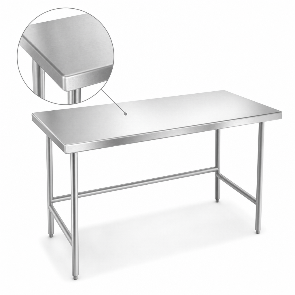 14-Gauge 304 Stainless Steel Top