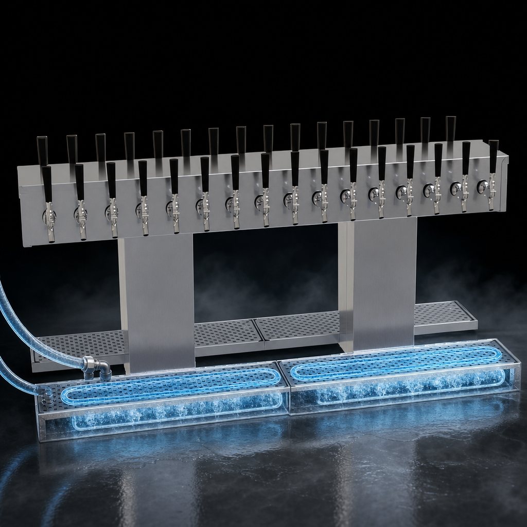 Glycol-Cooled Cold Plate Assembly