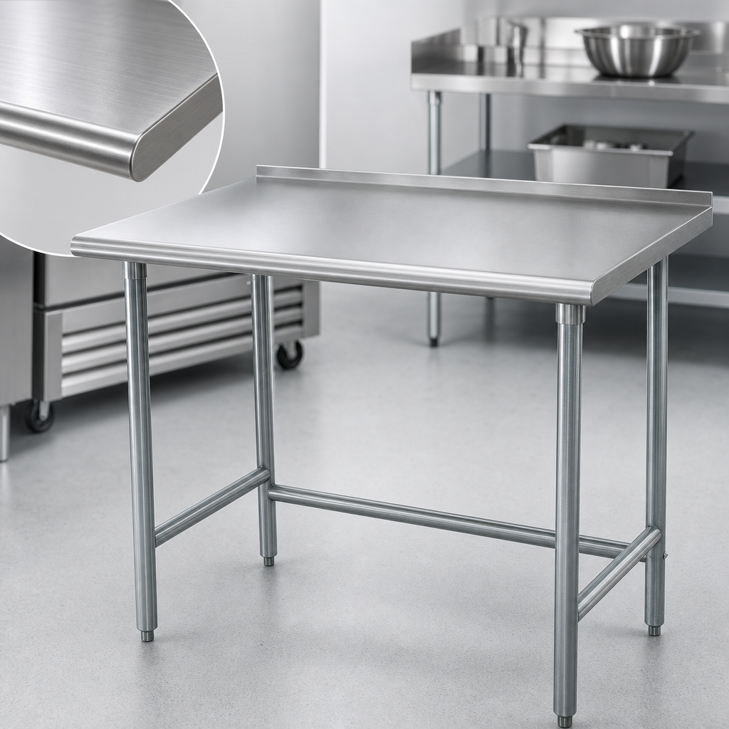 16-Gauge 304 Stainless Steel Top