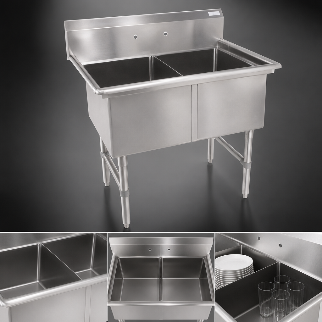 Two-Compartment Sink Layout