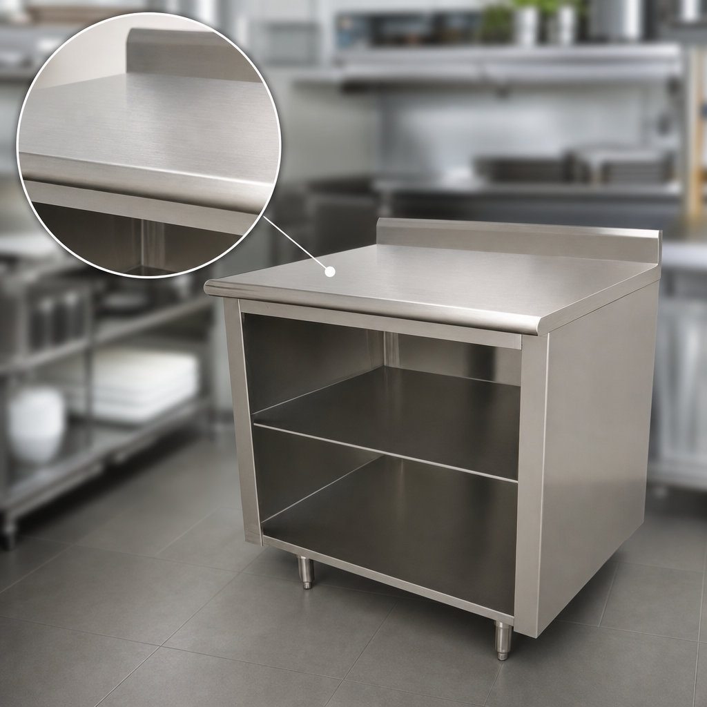 14-Gauge 304 Stainless Steel Top