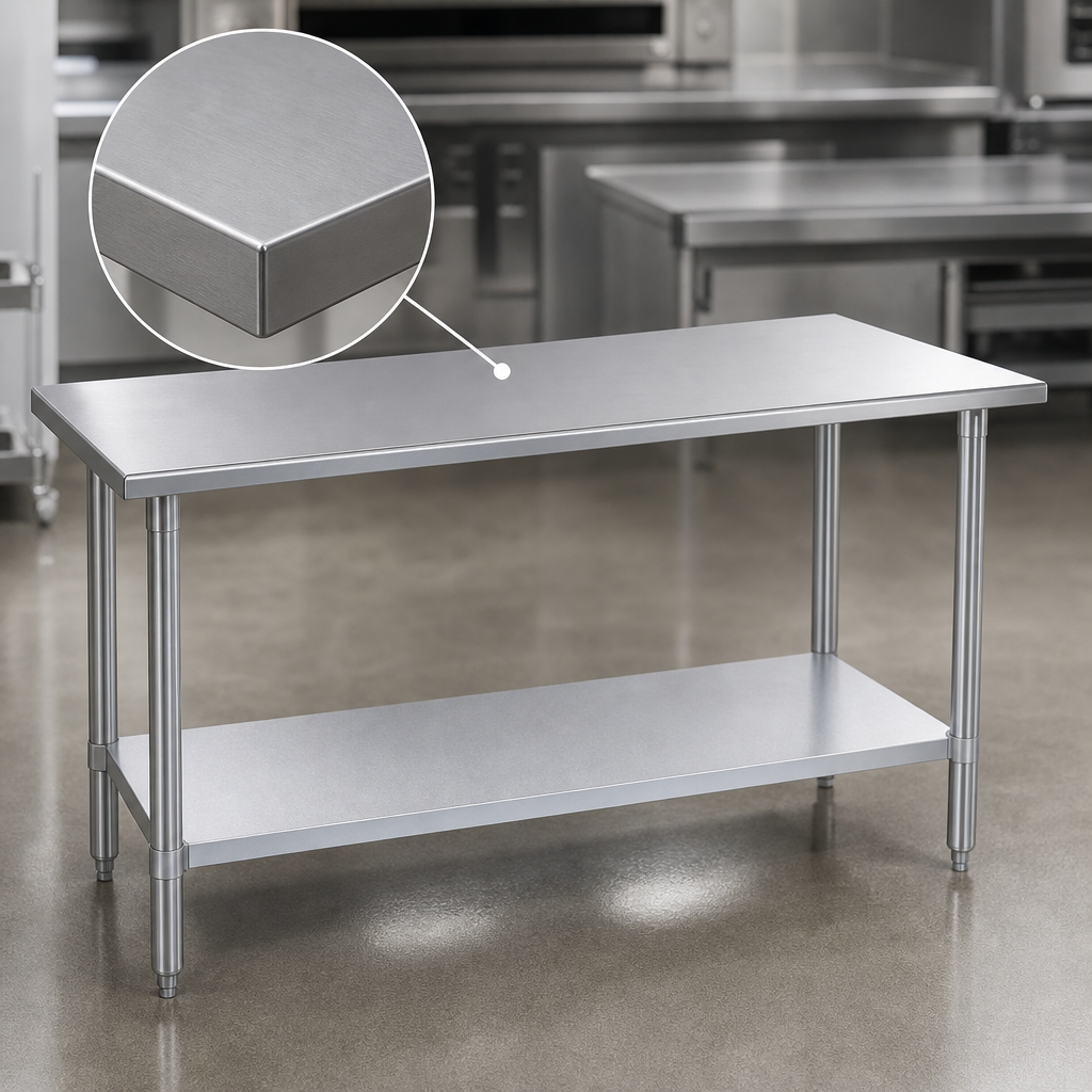 16-Gauge 300-Series Stainless Steel Top