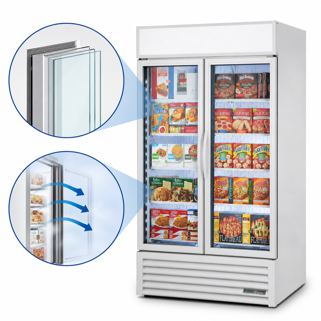 Triple-Pane Thermal Glass Hinged Doors