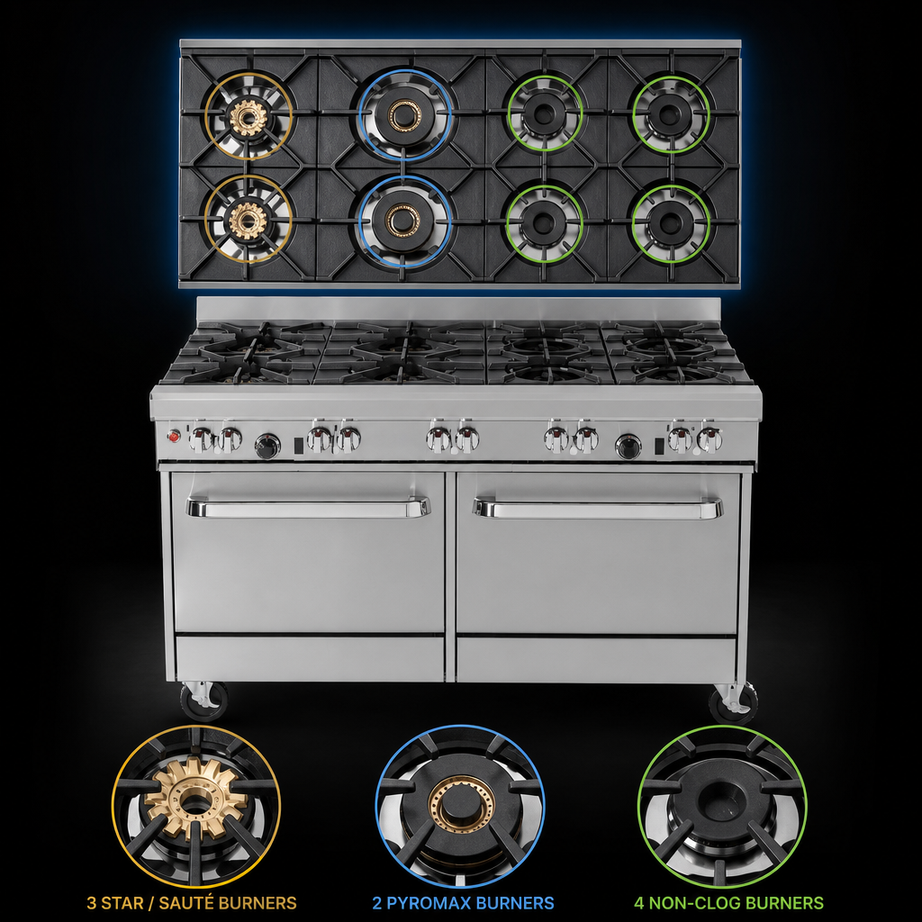 9-Burner Cooktop Configuration