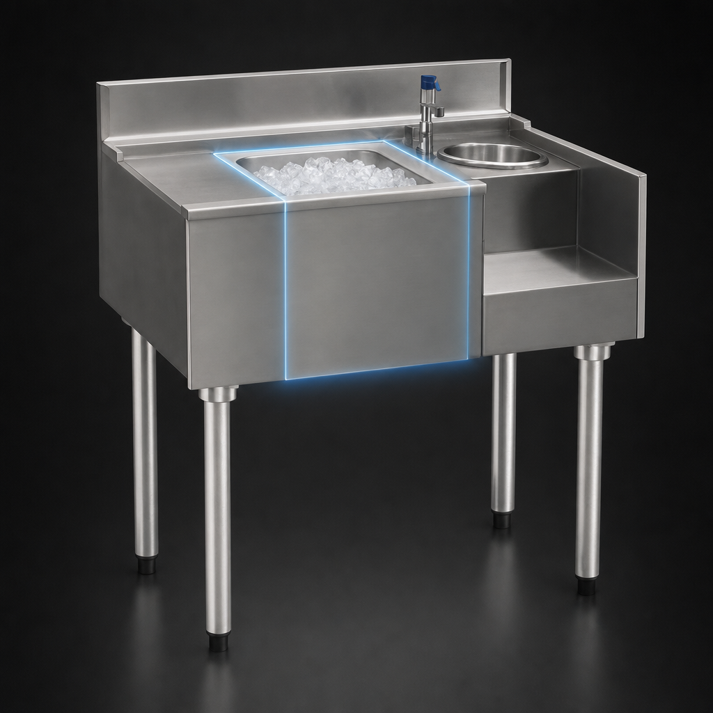Center 24-Inch Ice Bin