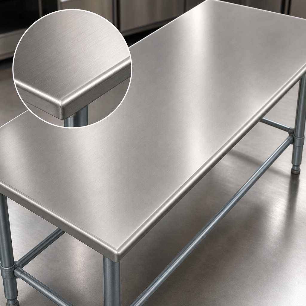 14-Gauge 304 Stainless Steel Top