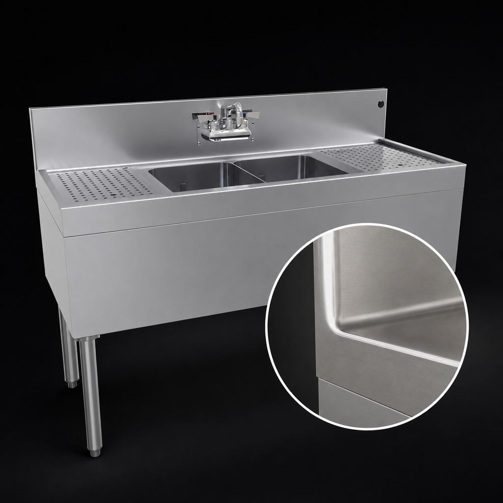 One-Piece Stainless Steel Top