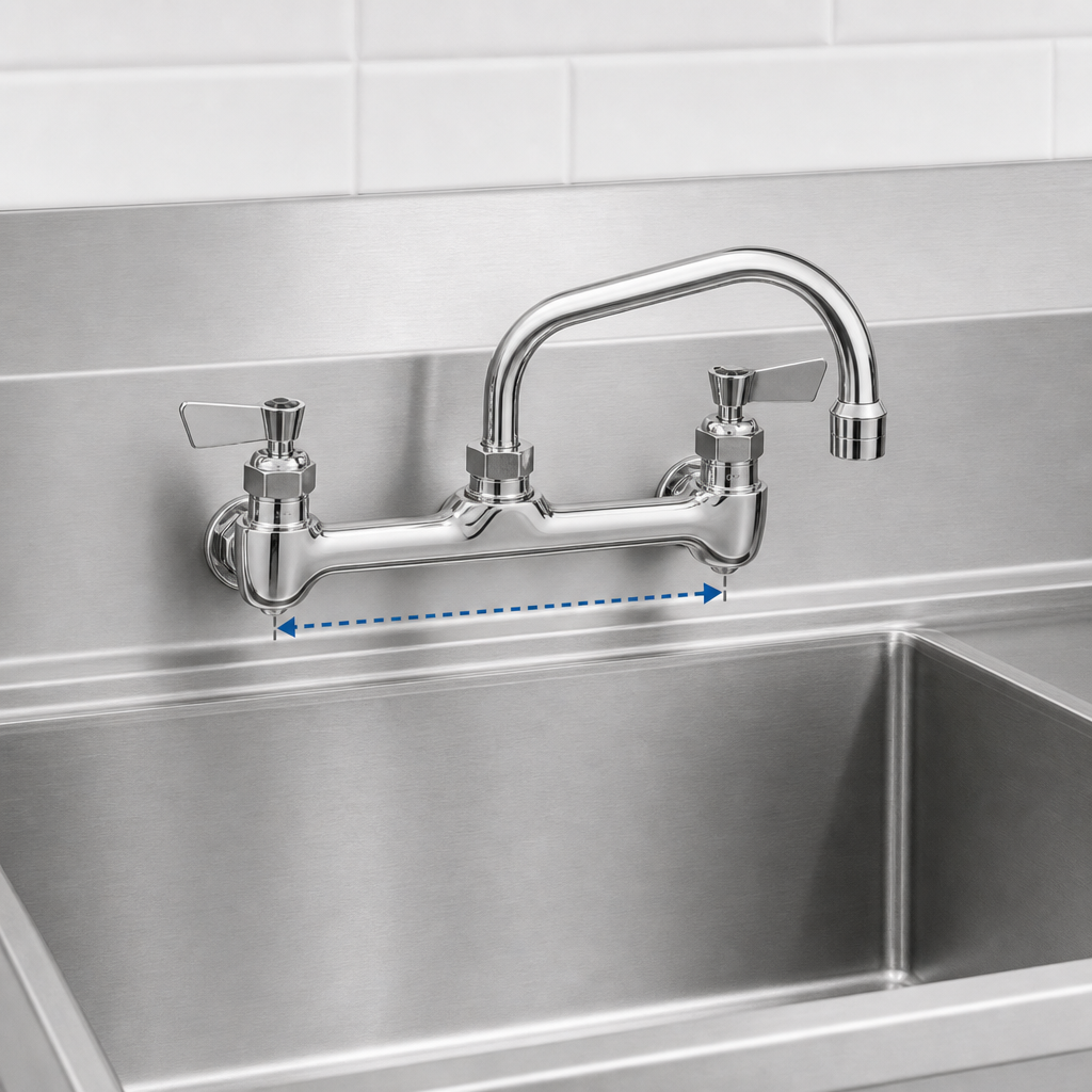 8-Inch Center Backsplash Mount