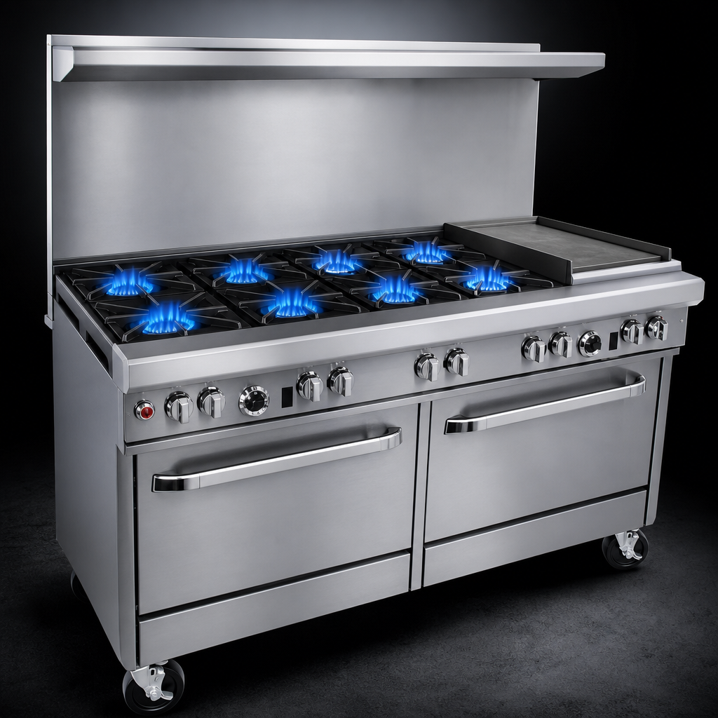 Six Open Burners