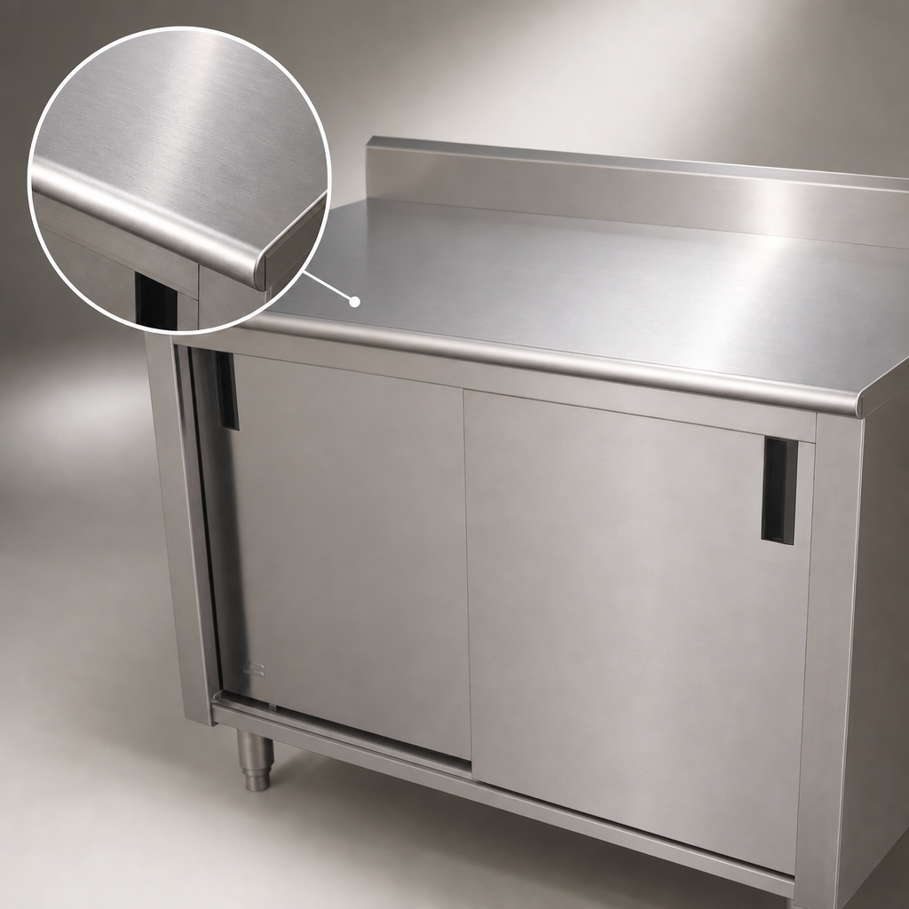 16-Gauge 304 Stainless Steel Top